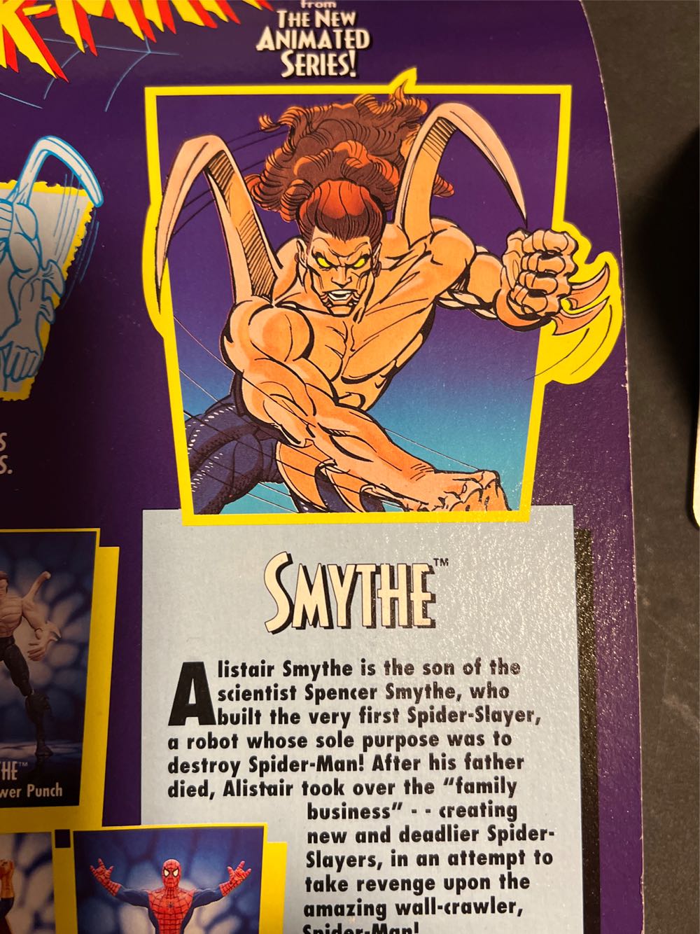 Spider-Man TAS: SMYTHE - Toy Biz (Spider-Man The New Animated Series) action figure collectible [Barcode 035112471035] - Main Image 3