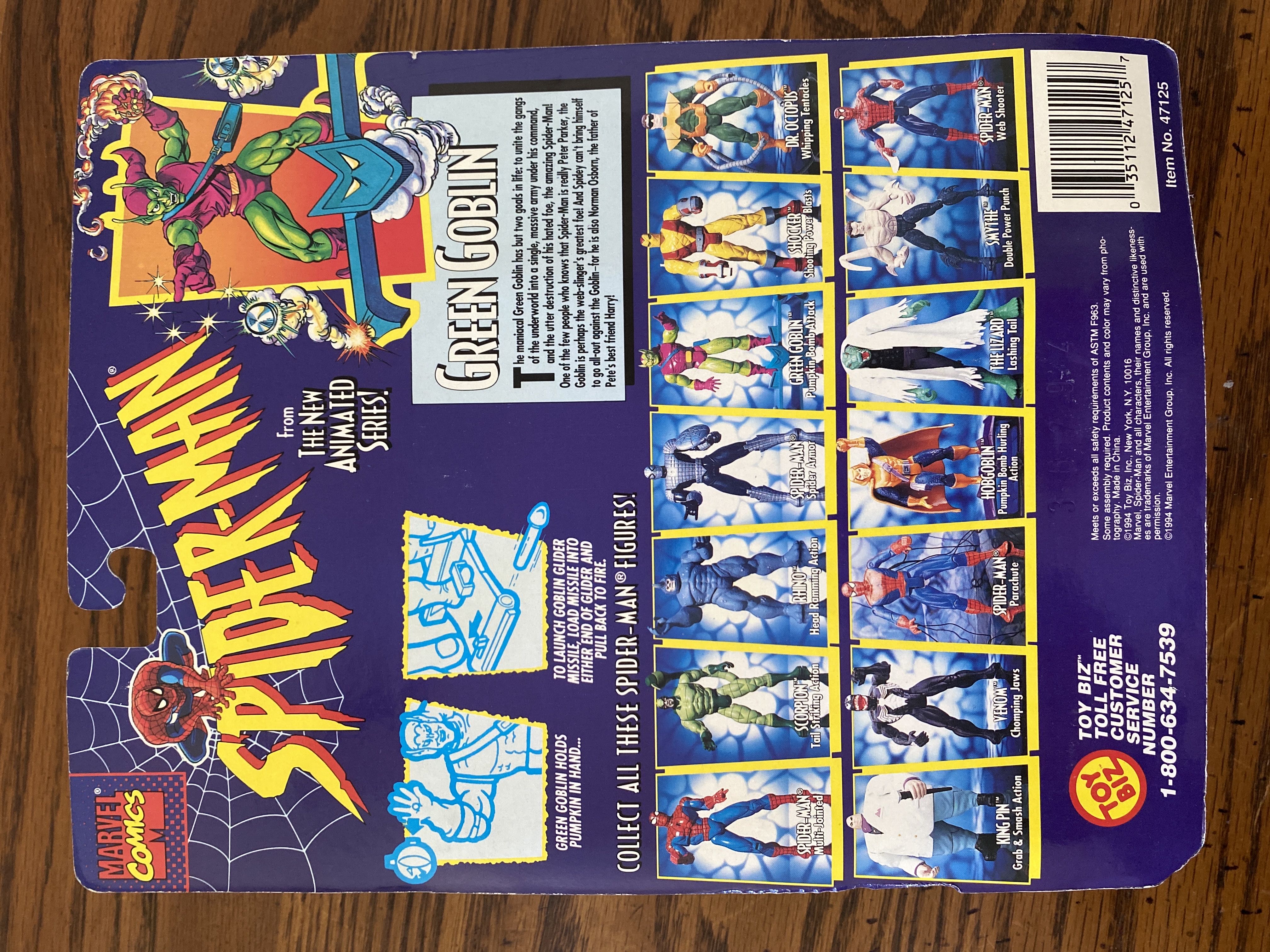 Spider-Man TAS: Green Goblin - Toy Biz (Spider-Man: The New Animated Series) action figure collectible [Barcode 035112471257] - Main Image 2