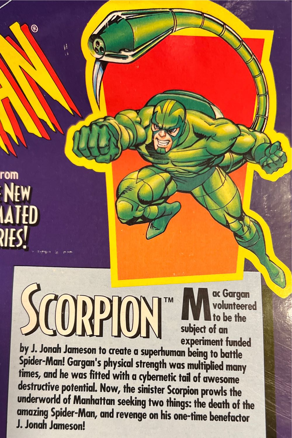 Spider-Man TAS: Scorpion - Toy Biz (Spider-Man The New Animated Series) action figure collectible [Barcode 035112471264] - Main Image 3