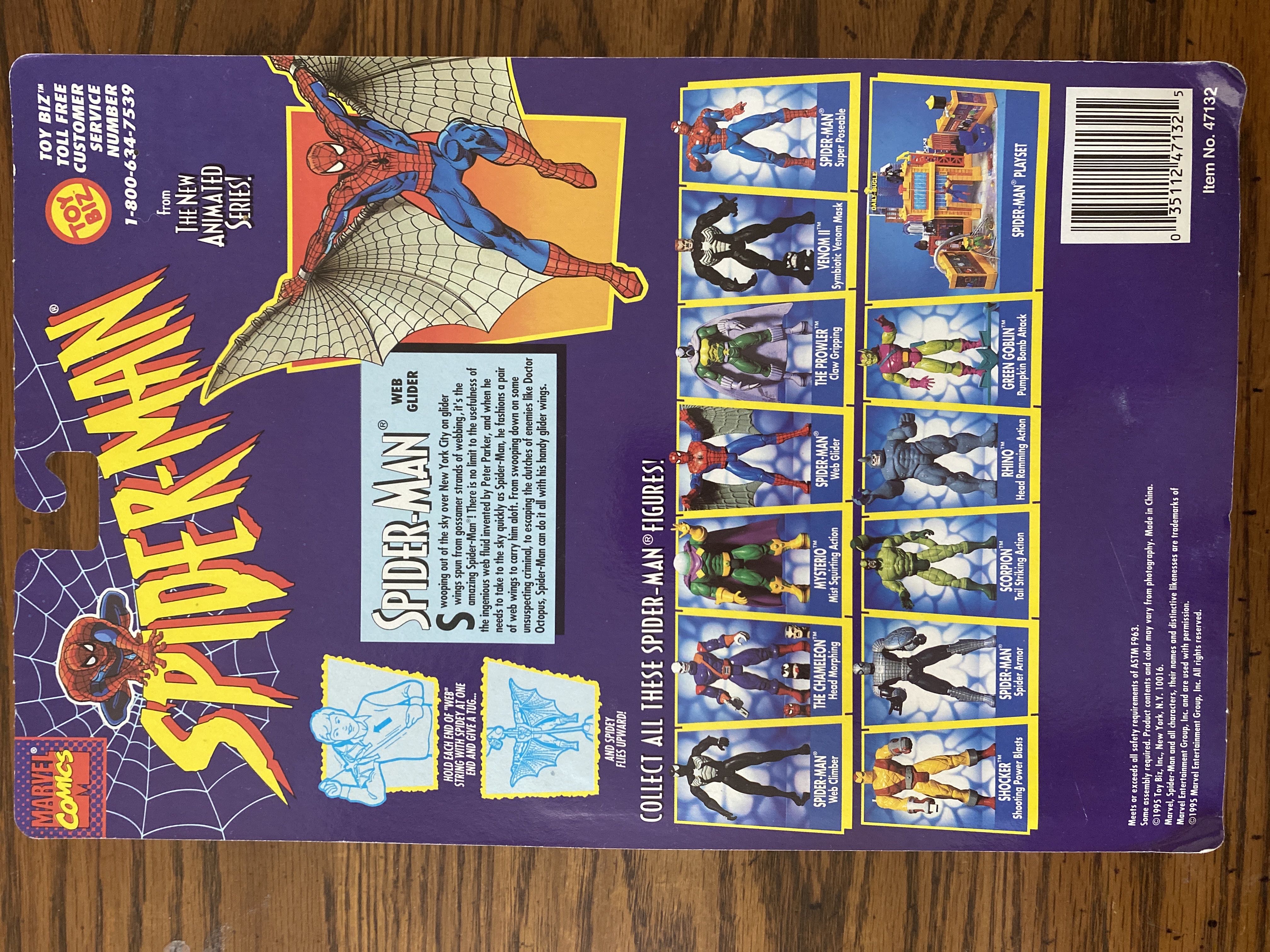 Spider-Man Web Glider  - Toy Biz (Toy Biz Spider-Man) action figure collectible [Barcode 035112471325] - Main Image 2