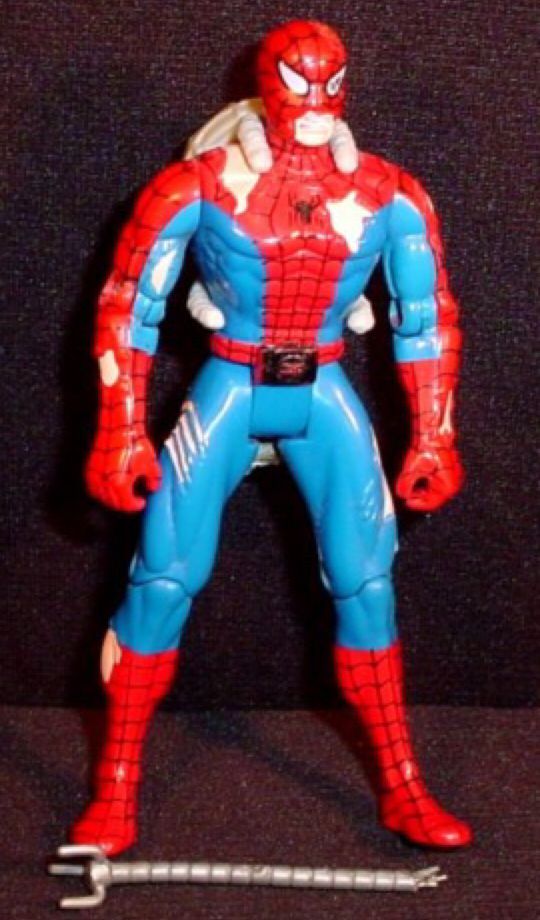 Spider-Man: Battle Ravaged Spider-Man - Toy Biz (Battle Ravaged Spider-Man) action figure collectible [Barcode 035112471424] - Main Image 2