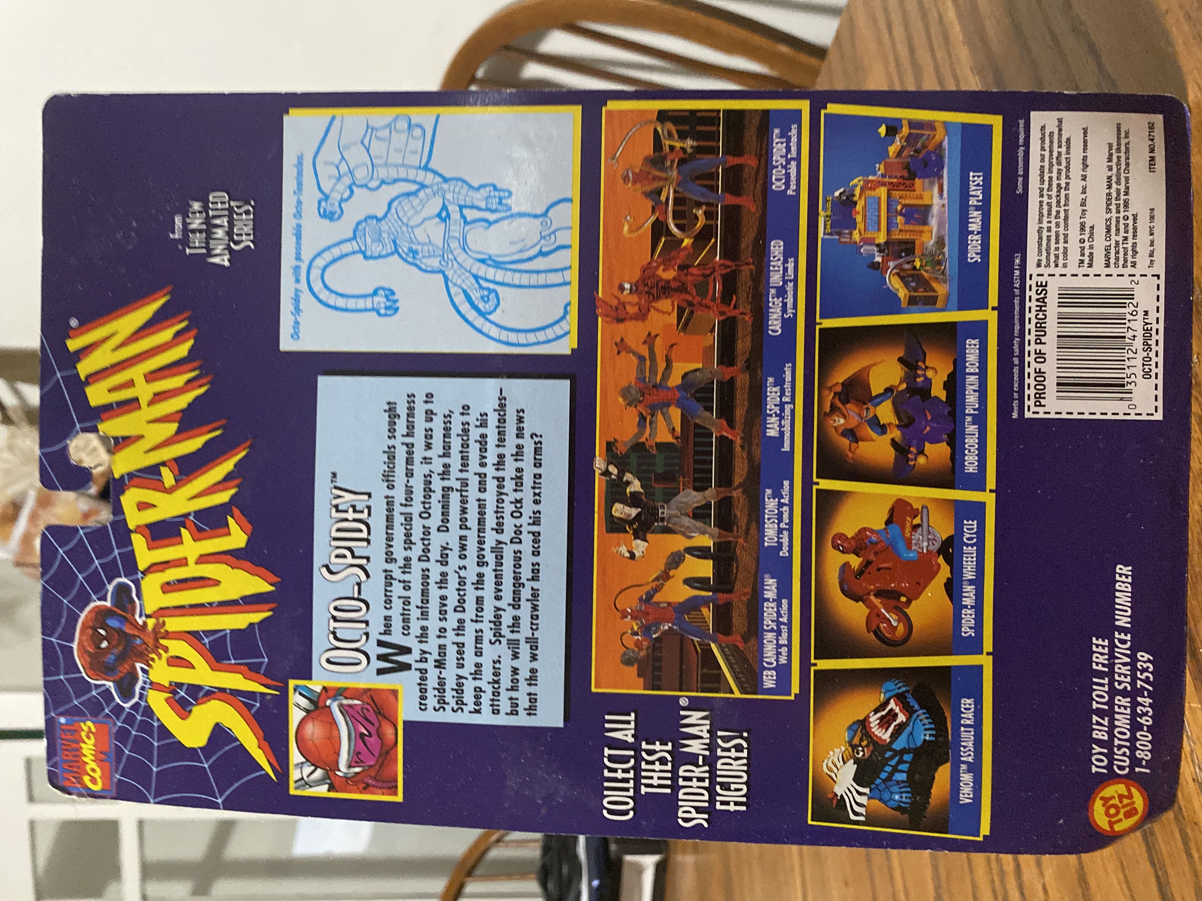 Octo-Spidey - Toy Biz (Spider-Man The New Animated Series) action figure collectible [Barcode 035112471622] - Main Image 2