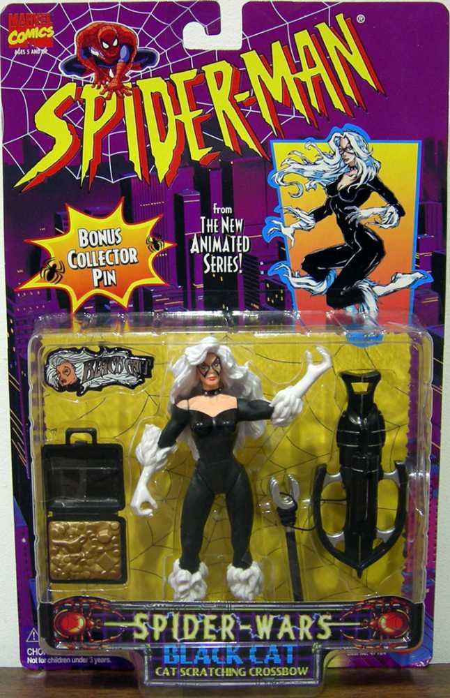 Spider-Man: Black Cat - Toy Biz (Spider-Man: Spider-Wars) action figure collectible [Barcode 035112471844] - Main Image 4
