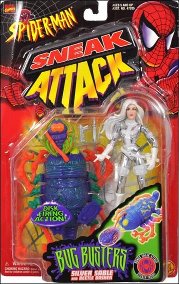 Silver Sable - Toy Biz (Spider-Man - Toy Biz) action figure collectible [Barcode 035112472070] - Main Image 2