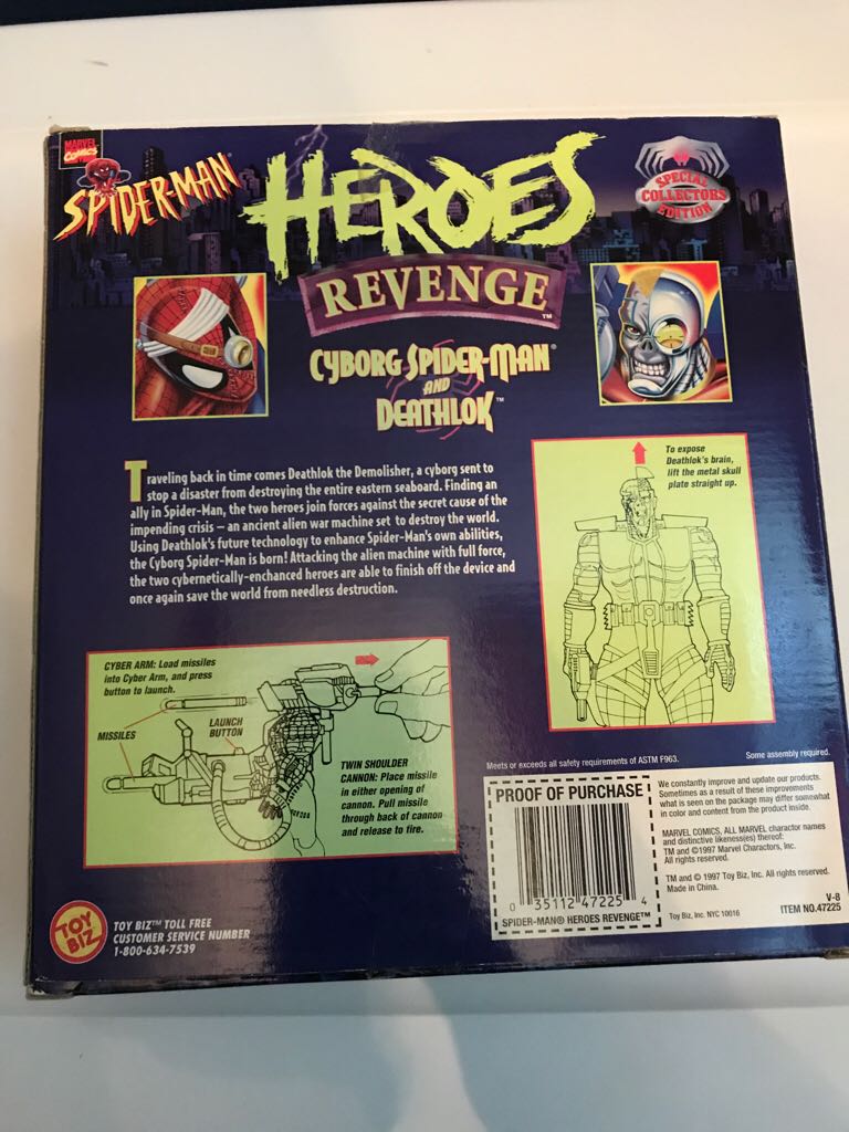Deathlok [Heroes Revenge] - Toy Biz (Spider-Man - Toy Biz) action figure collectible [Barcode 035112472254] - Main Image 2