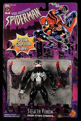 Spider-Man: Stealth Venom - Toy Biz (Stealth Venom) action figure collectible [Barcode 035112472551] - Main Image 2