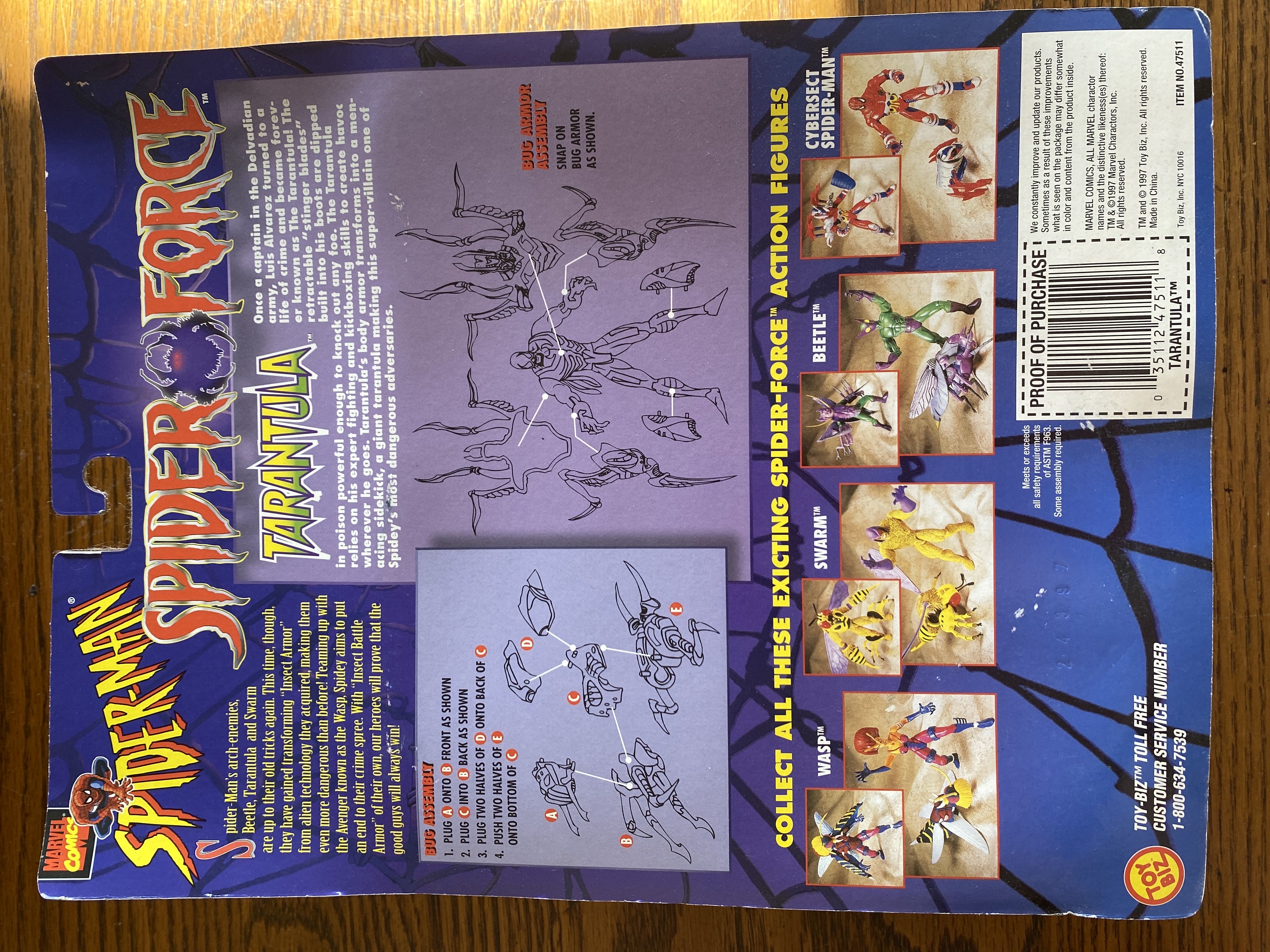 Tarantula - Toy Biz (Spider-man: Spiderforce) action figure collectible [Barcode 035112475118] - Main Image 2