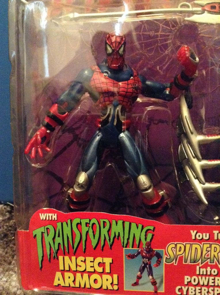 Cybersect Spider-Man - Toy Biz (Spider Force) action figure collectible [Barcode 035112475149] - Main Image 2