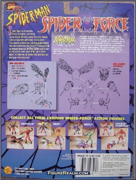 Swarm - Toy Biz (Spider Force) action figure collectible [Barcode 035112475156] - Main Image 4