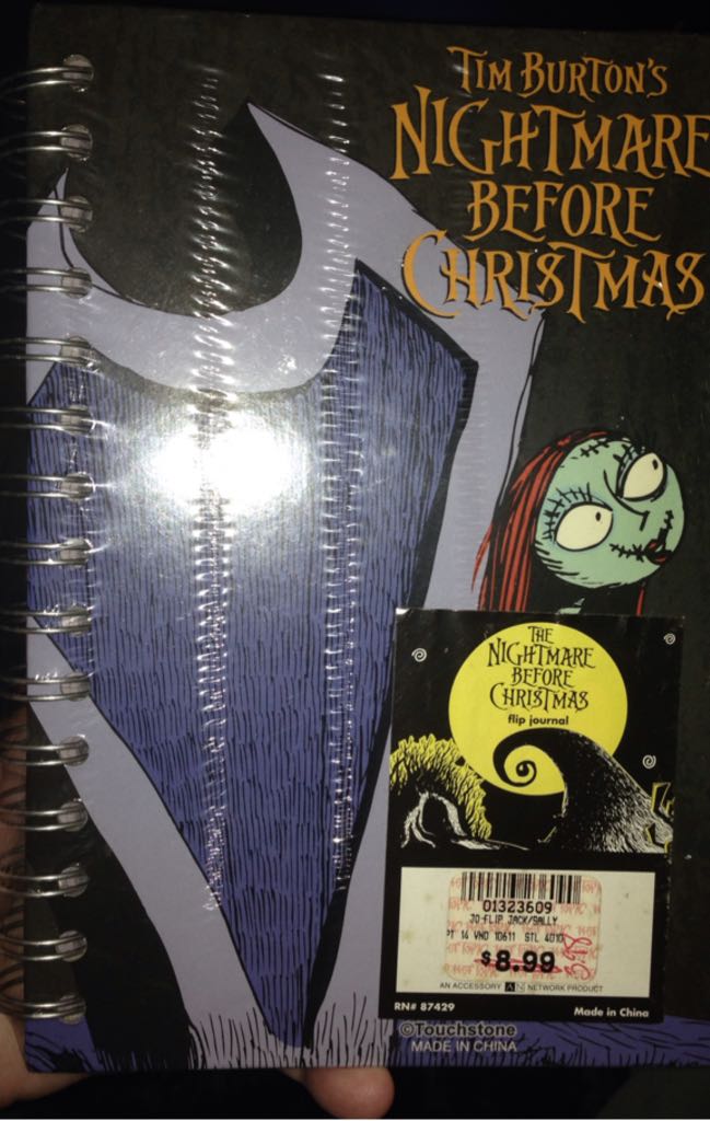Nightmare Before Christmas Flip Journal - Hot Topic action figure collectible [Barcode 000013236090] - Main Image 1