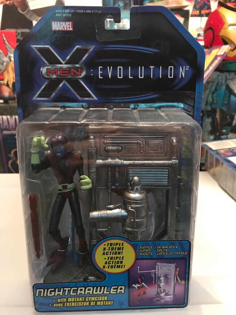 X-men Evolution - Nightcrawler  (X-Men: Evolution) action figure collectible [Barcode 035112475859] - Main Image 1