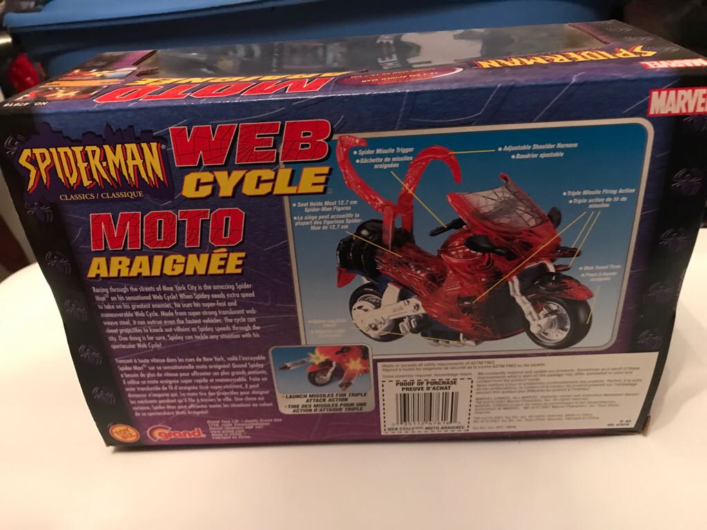 Spiderman Web Cycle  action figure collectible [Barcode 035112476160] - Main Image 2