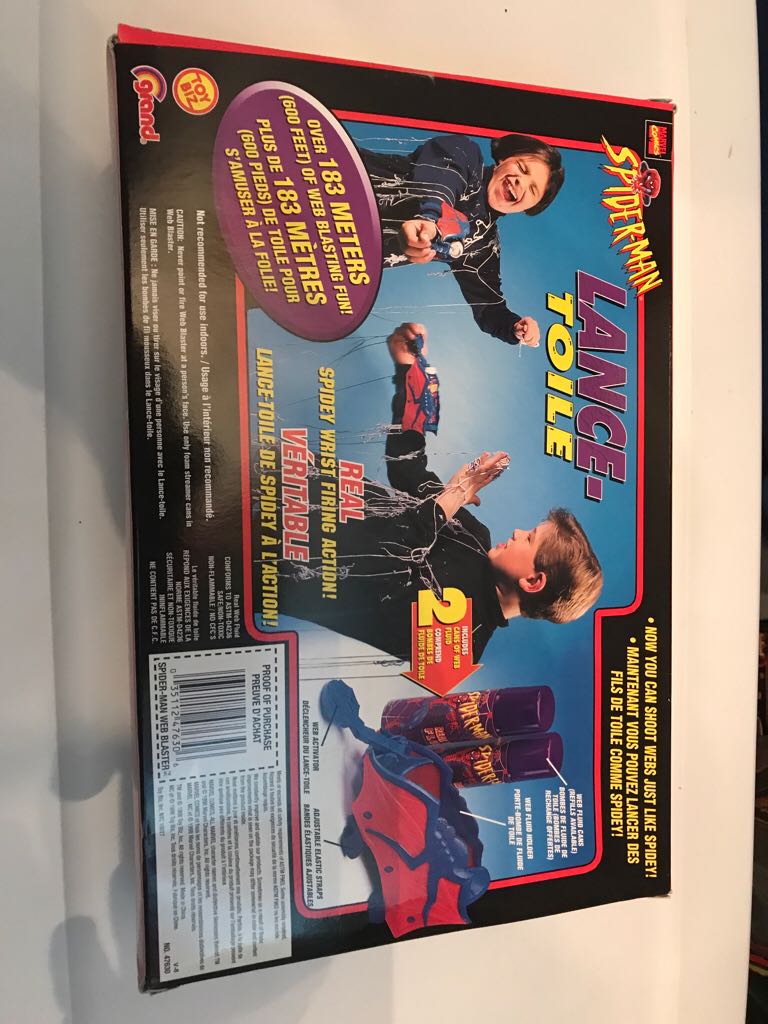 Spiderman Web Blaster  action figure collectible [Barcode 035112476306] - Main Image 2