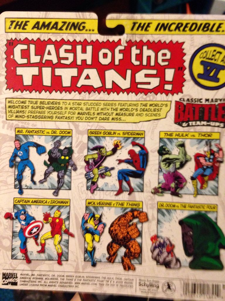 Battles And Team Ups  (MARVEL) action figure collectible [Barcode 019649218554] - Main Image 2