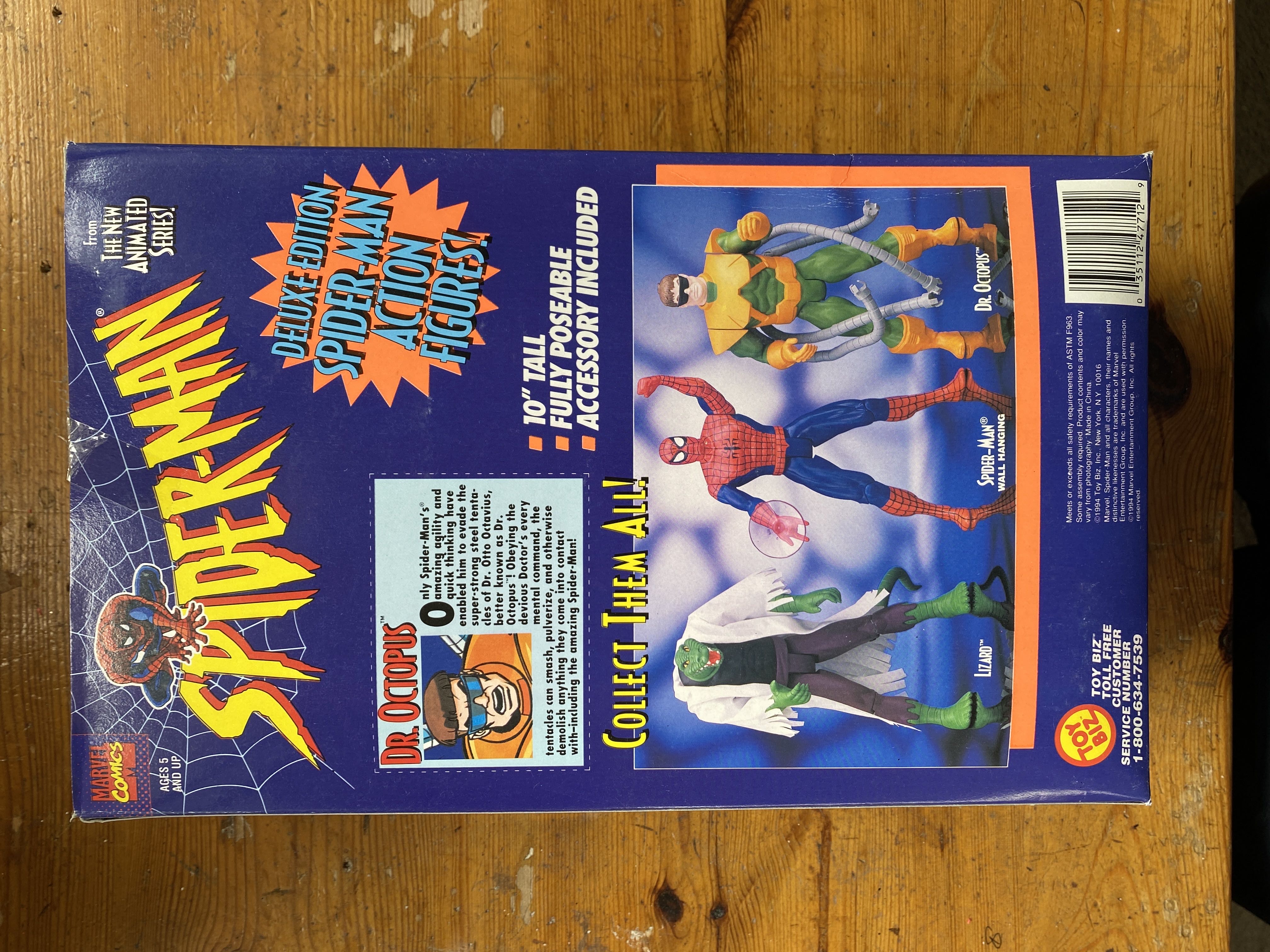 Spider-Man (10 Inch) - Toy Biz (Dr Octopus) action figure collectible [Barcode 035112477129] - Main Image 2