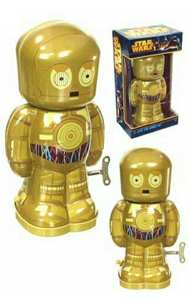 SW Tin Wind-Up C3-PO  action figure collectible [Barcode 019649231768] - Main Image 1