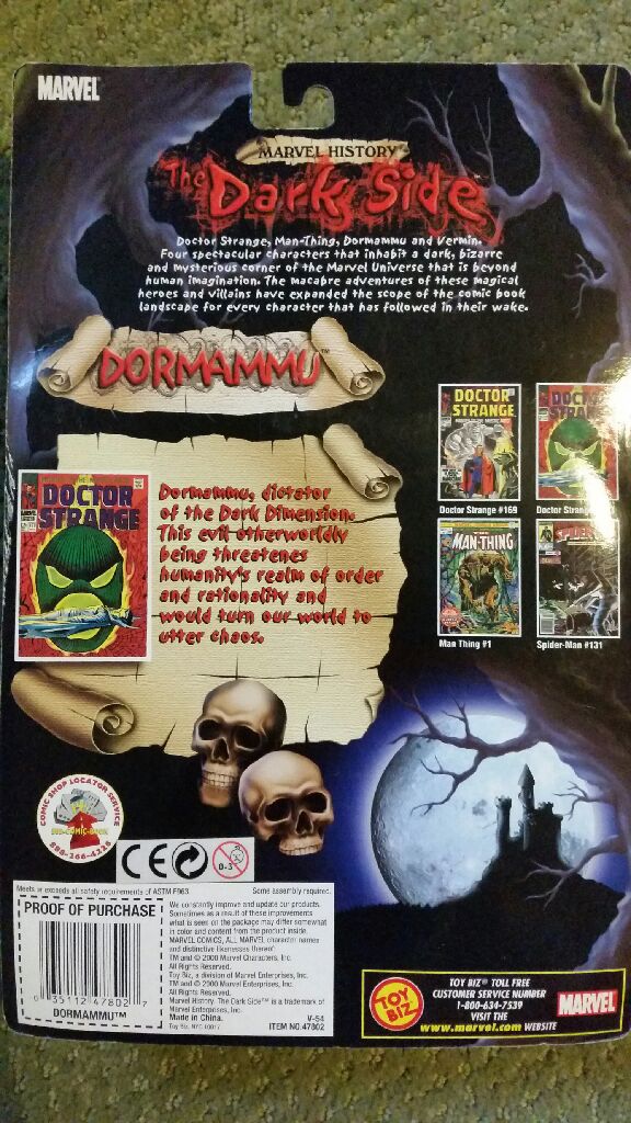 Marvel Dark Side: Dormammu - Toy Biz (Marvel History) action figure collectible [Barcode 035112478027] - Main Image 2