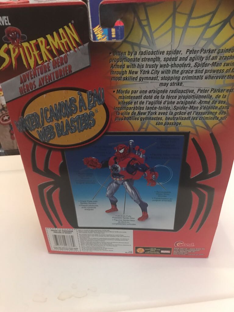 Spiderman 10” Hydro Web Shooter Spiderman  action figure collectible [Barcode 035112478362] - Main Image 2