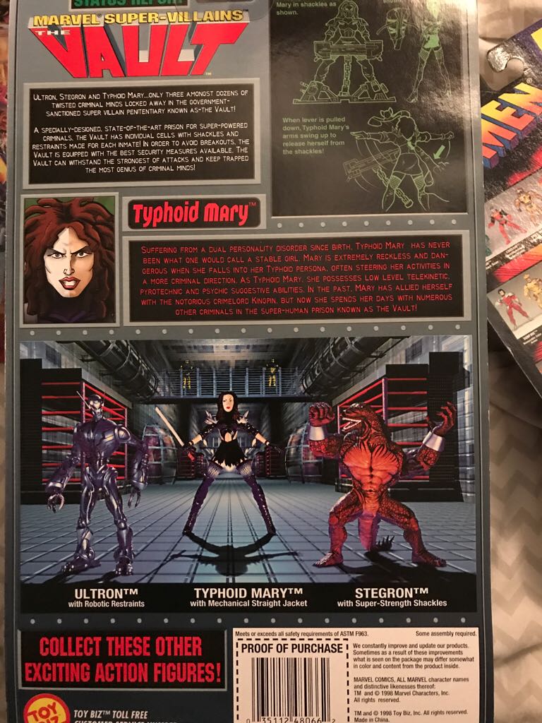 Typhoid Mary - Toy Biz (Marvel Super Villains The Vault) action figure collectible [Barcode 035112480662] - Main Image 2