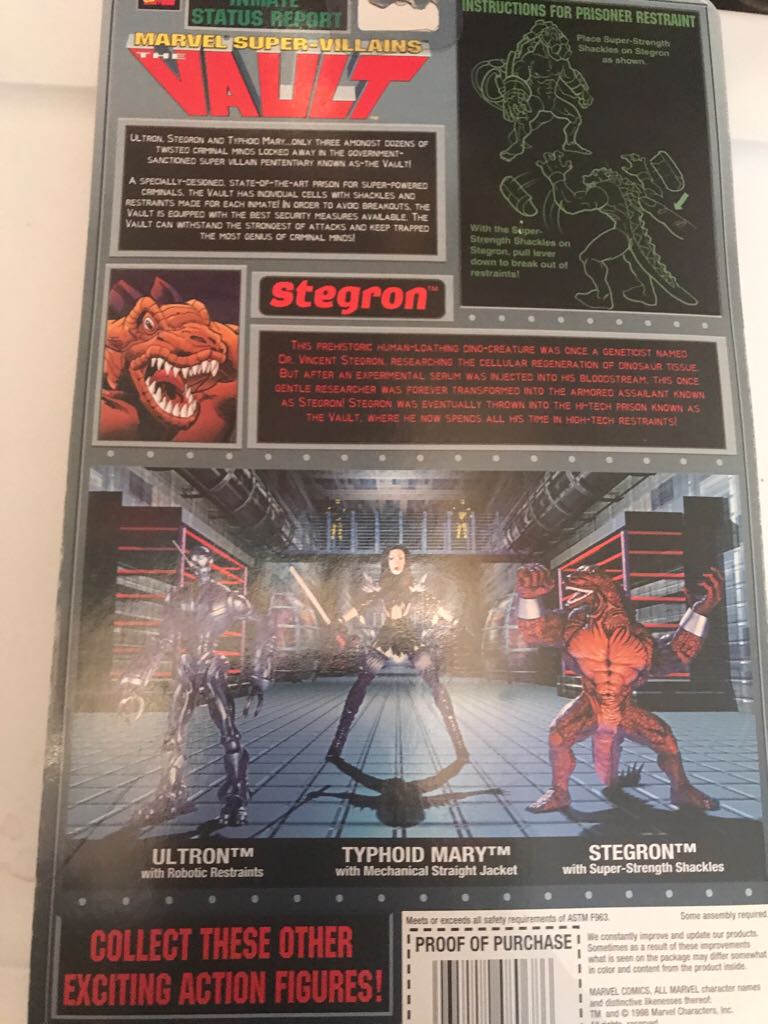 Toybiz Marvel Super-Villains The Vault Stegron Marvel Collector Editions  - Toybiz (Marvel Super-Villains The Vault) action figure collectible [Barcode 035112480686] - Main Image 2