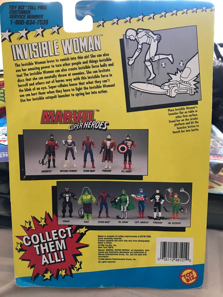 Marvel Super Heroes ( Invisible Women ) - Toy Biz (Marvel Super Heroes) action figure collectible [Barcode 035112481010] - Main Image 2