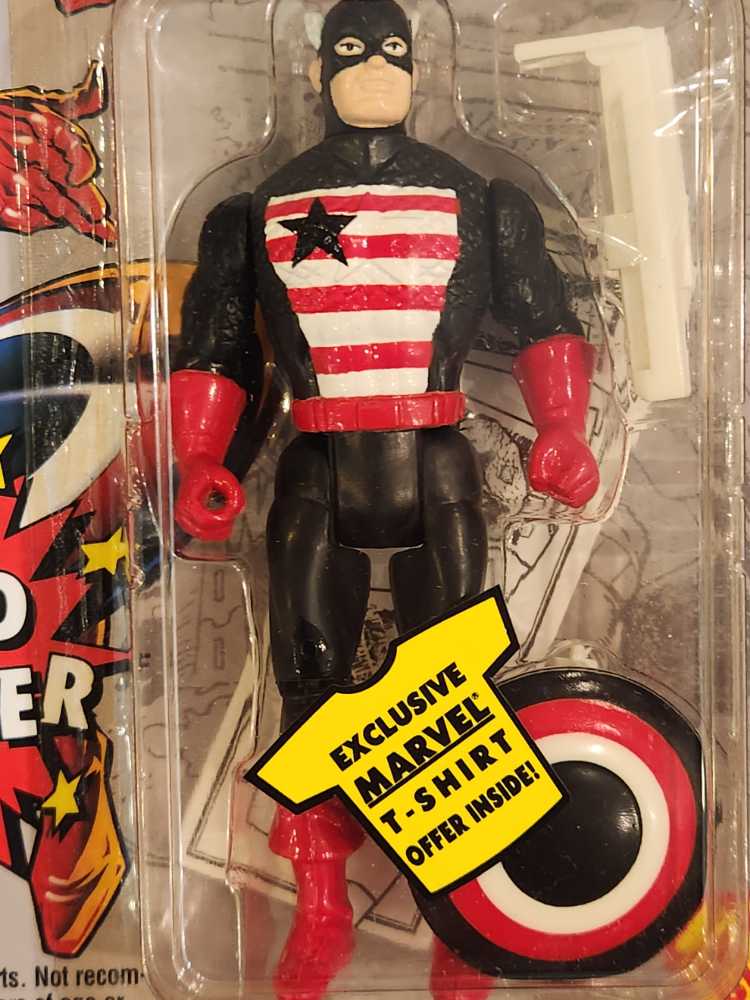 U.S. Agent [Shield Launcher] - Toy Biz (Marvel - Super Heroes) action figure collectible [Barcode 035112481034] - Main Image 3