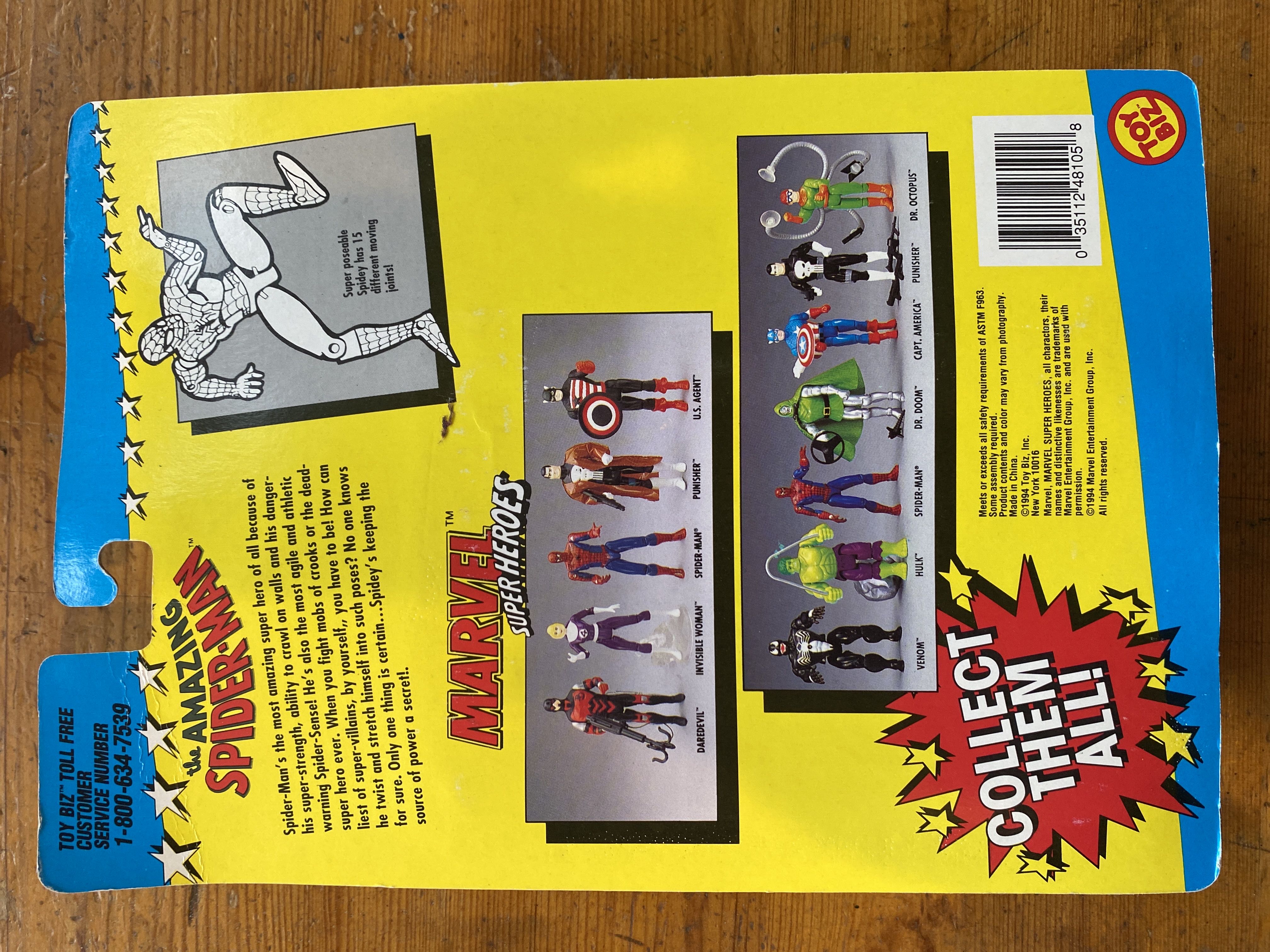 Marvel Super Heroes (spider-man) - Toy Biz (Toy Biz) action figure collectible [Barcode 035112481058] - Main Image 2