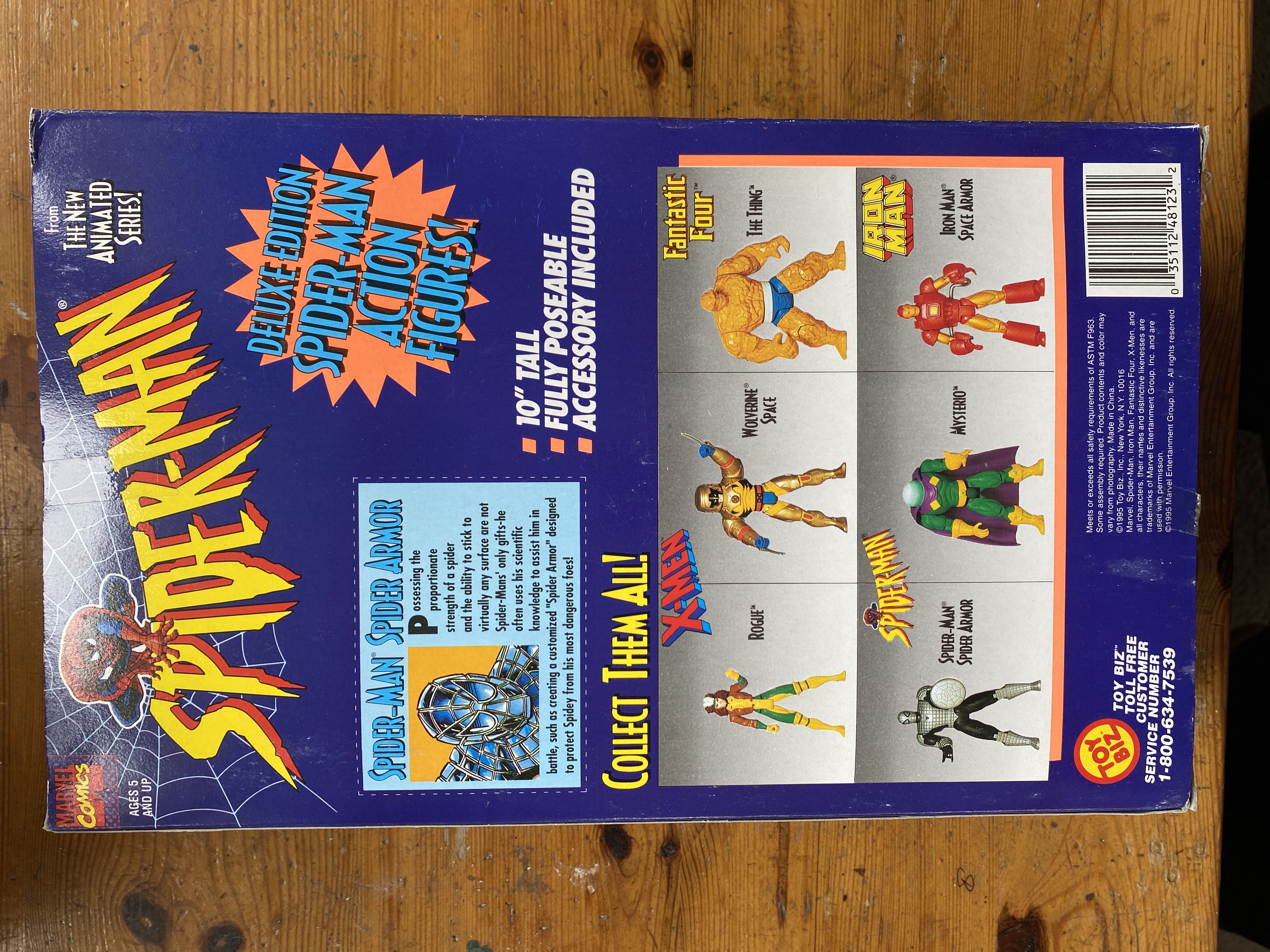 Spider-Man Spider Armor 10” Action Figure - Toy Biz (Spider-Man) action figure collectible [Barcode 035112481232] - Main Image 2