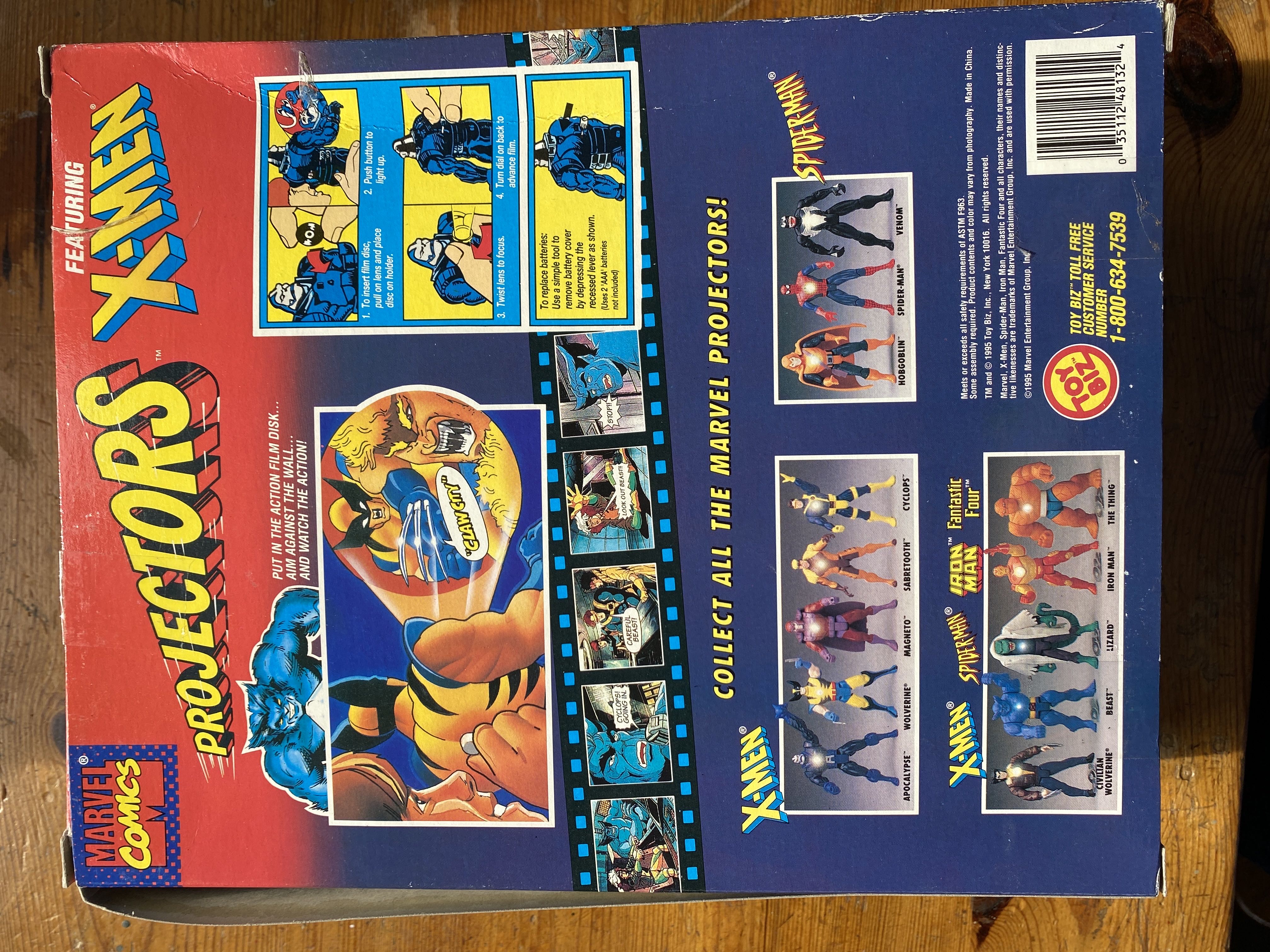 X-Men: Projectors - Toy Biz (Beast) action figure collectible [Barcode 035112481324] - Main Image 2