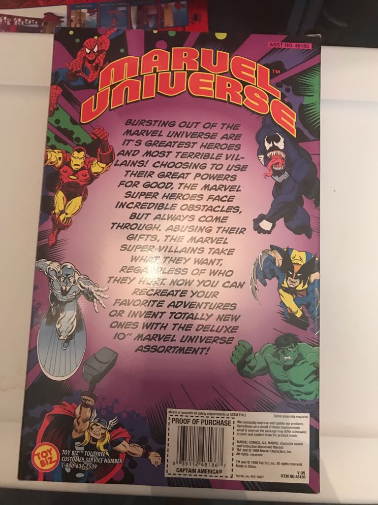 Marvel Universe 10” - Captain America - Toy Biz (Marvel Universe: 10”) action figure collectible [Barcode 035112481867] - Main Image 2