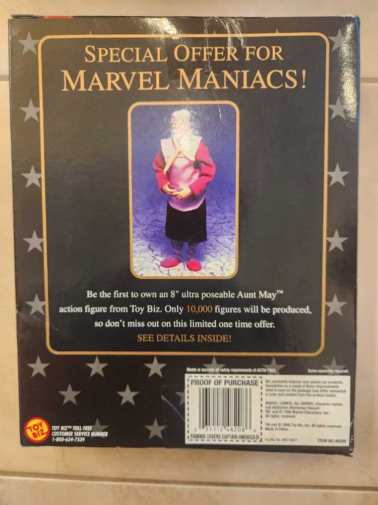 Captain America - Toy Biz (First Appearance) action figure collectible [Barcode 035112482086] - Main Image 3