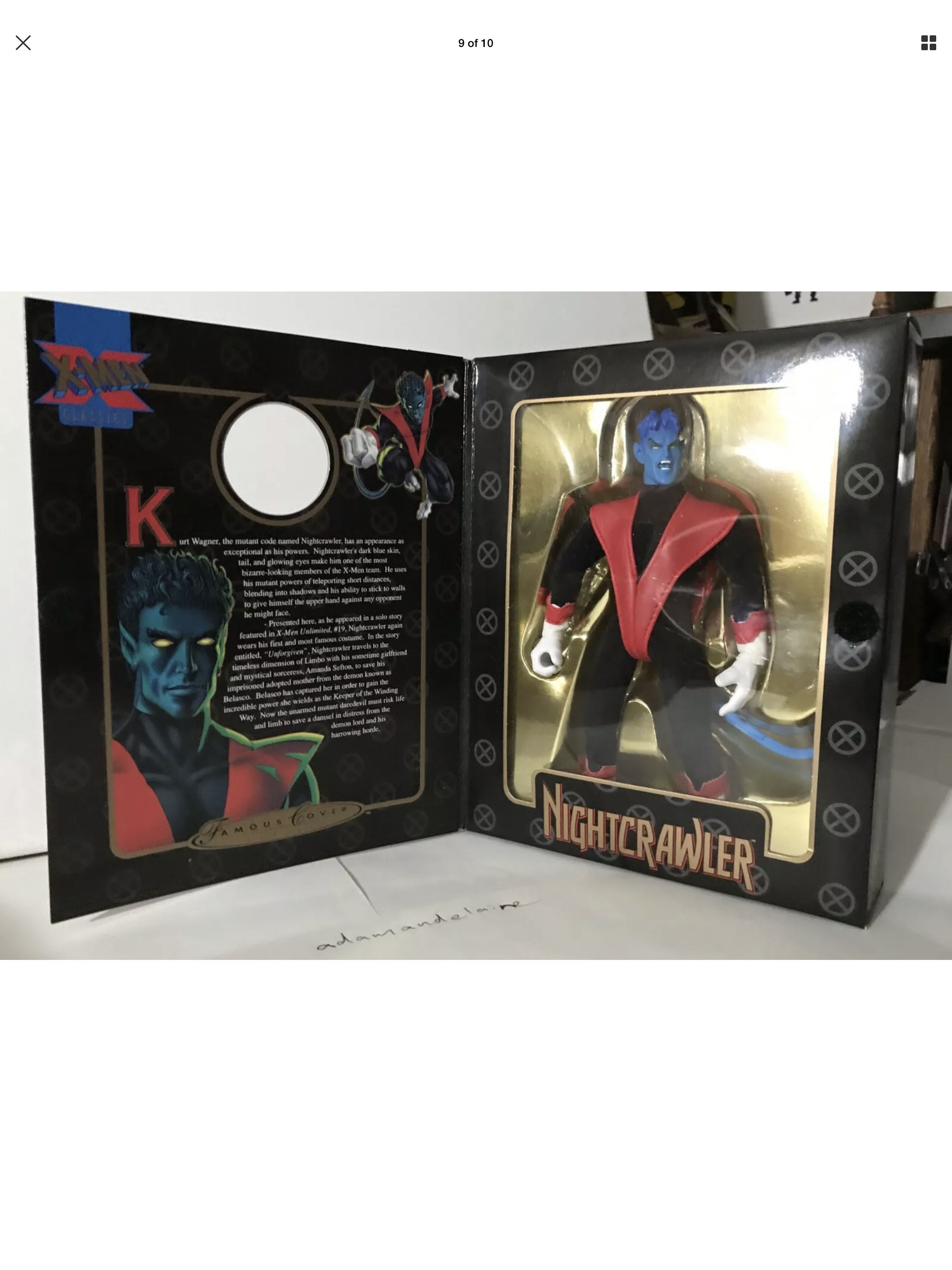 Marvel Famous Covers X-men Classics Nightcrawler - Toy Biz (Marvel Universe) action figure collectible [Barcode 035112482383] - Main Image 3