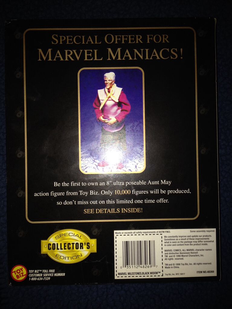 Famous Cover Series: Black Widow - Toy Biz (Famous Cover Series) action figure collectible [Barcode 035112482697] - Main Image 2