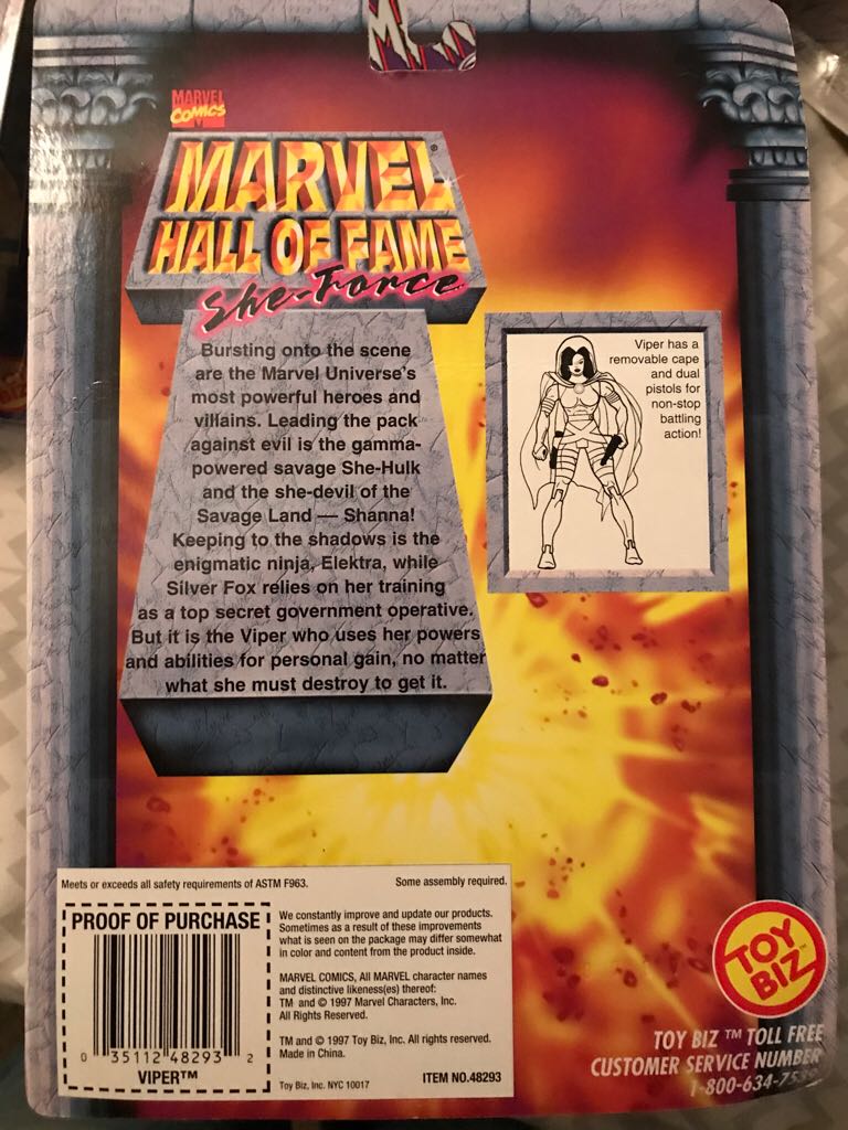 Viper - Toy Biz (Marvel: Viper) action figure collectible [Barcode 035112482932] - Main Image 2