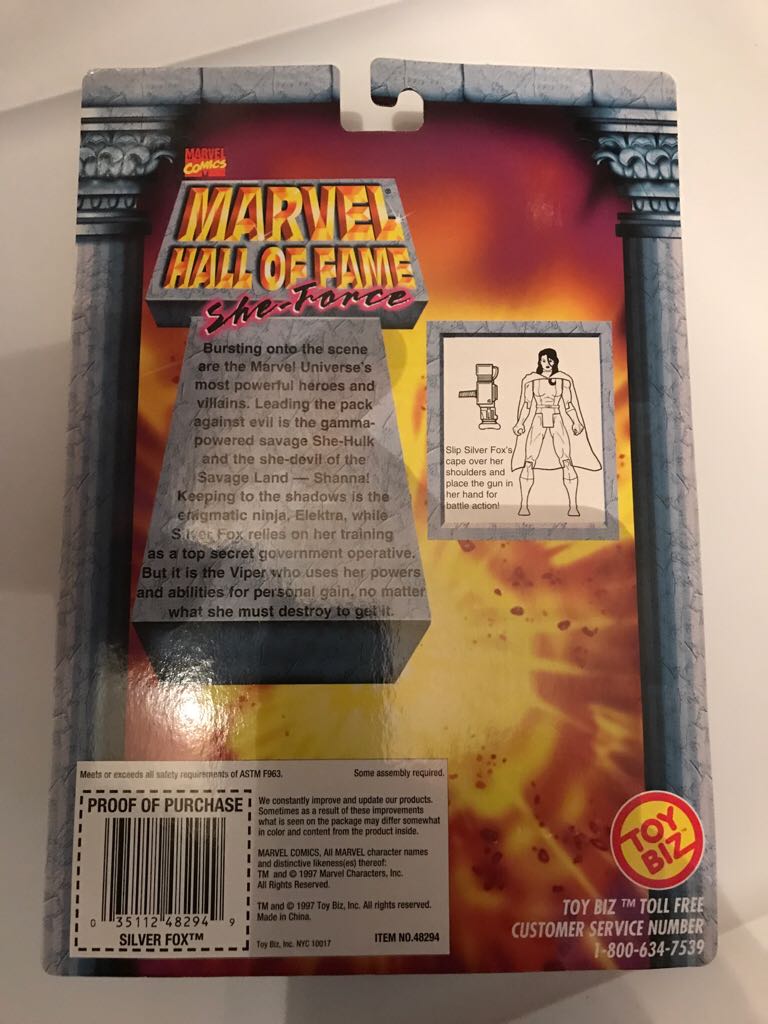 Silver Fox - Toy Biz (She-Force) action figure collectible [Barcode 035112482949] - Main Image 2