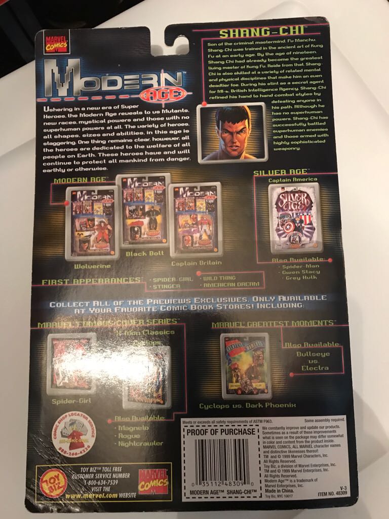 Toybiz Marvel Modern Age Shang Chi - Toy Biz (Modern age) action figure collectible [Barcode 035112483090] - Main Image 2
