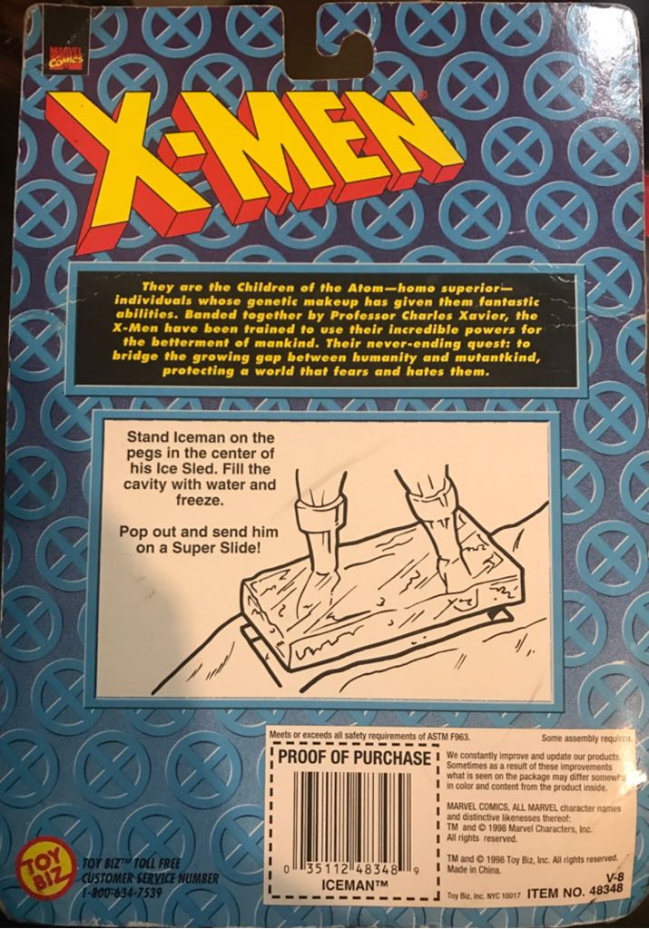 Iceman - Toybiz (Marvel X-Men) action figure collectible [Barcode 035112483489] - Main Image 2