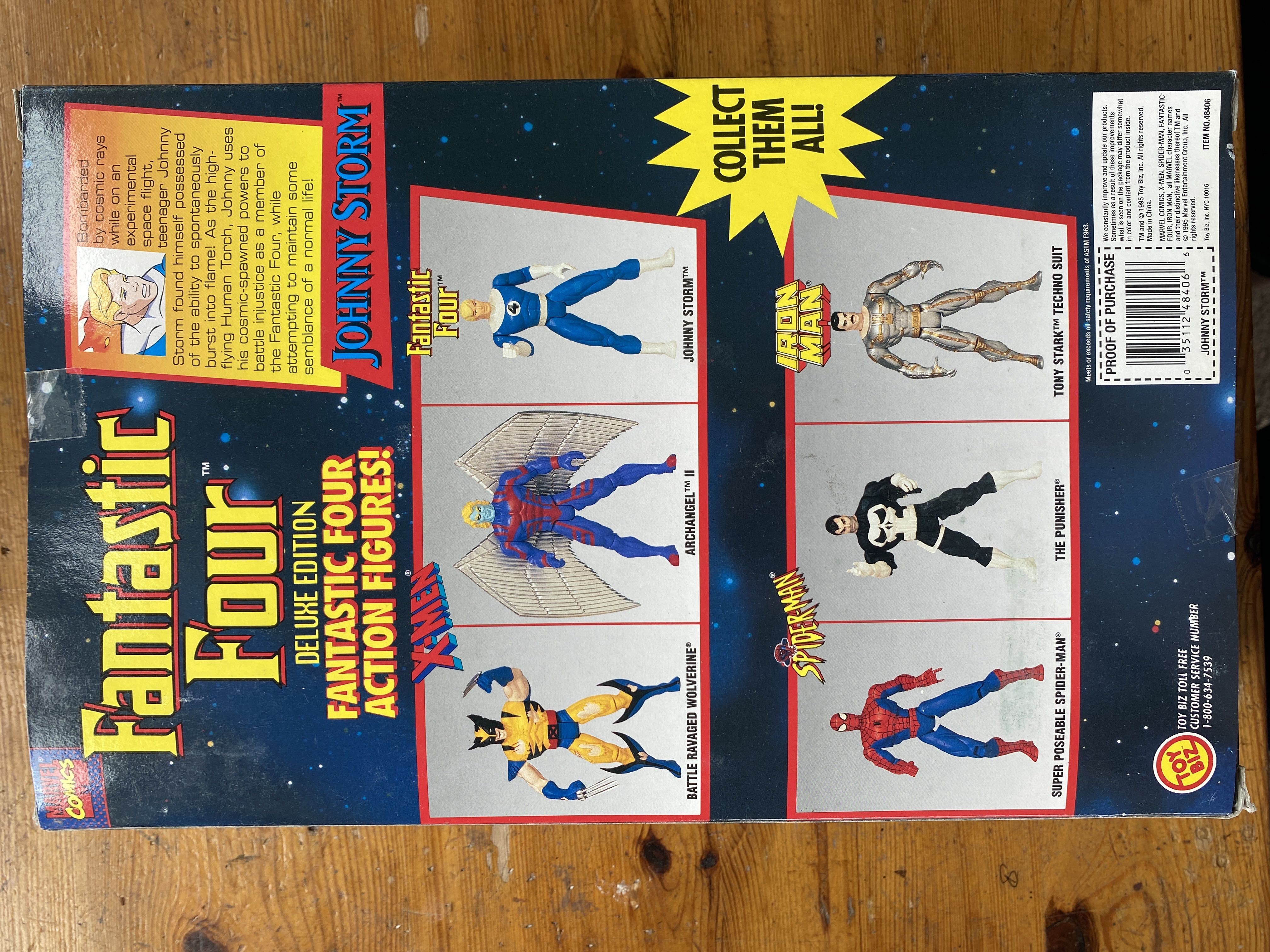 Fantastic Four (10 Inch) - Toy Biz (Johnny Storm) action figure collectible [Barcode 035112484066] - Main Image 2