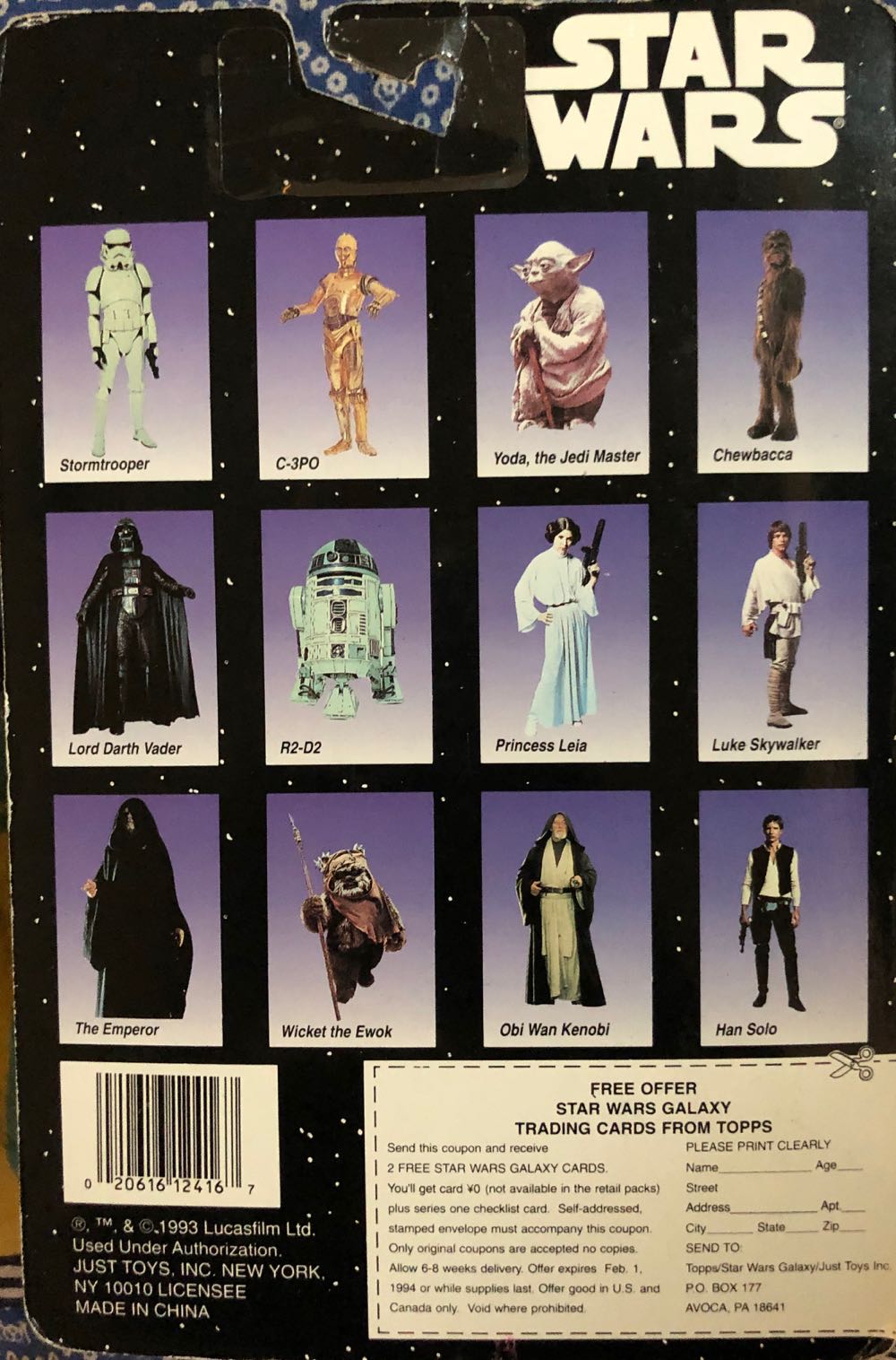 Star Wars Bend-Ems: Chewbacca - Justoys (Star Wars Bend-Ems) action figure collectible [Barcode 020616124167] - Main Image 2