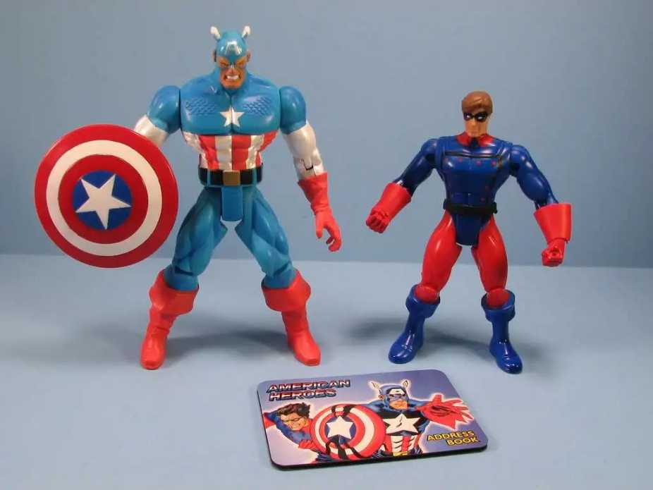 Toybiz American Heroes Captain America and Bucky - Toy Biz action figure collectible [Barcode 035112486848] - Main Image 3