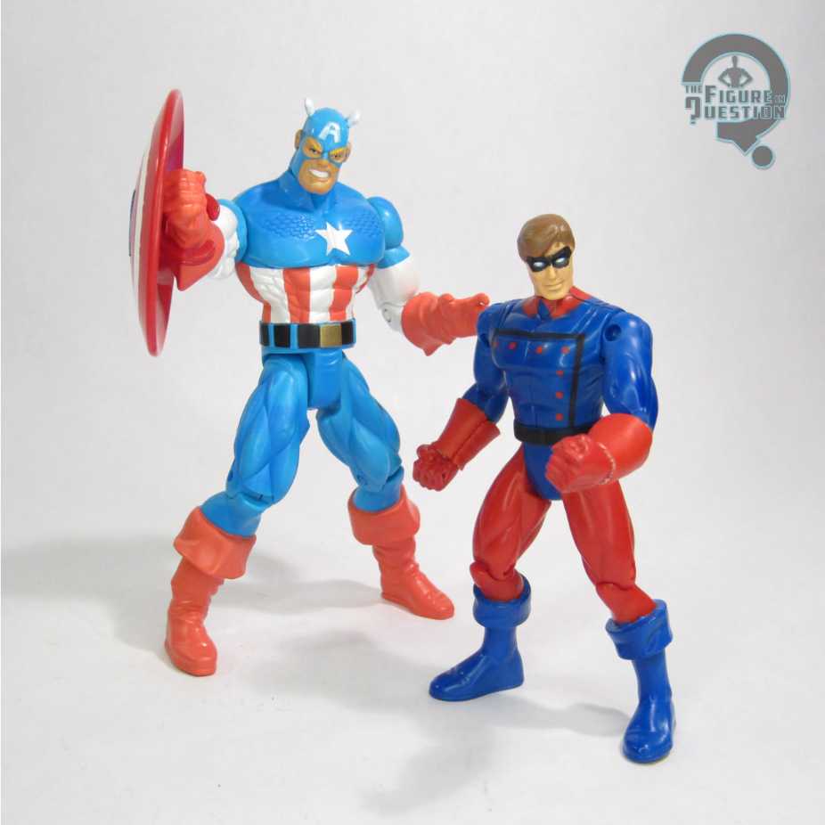 Toybiz American Heroes Captain America and Bucky - Toy Biz action figure collectible [Barcode 035112486848] - Main Image 4