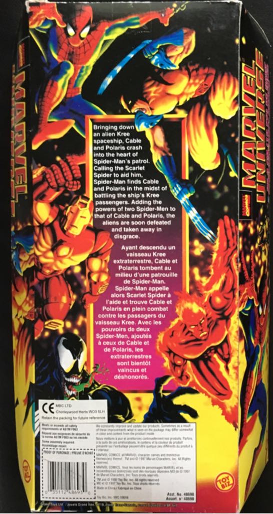 Marvel Universe Scarlet Spider - Marvel Comics-ToyBiz (Spiderman & Co.) action figure collectible [Barcode 035112486930] - Main Image 2