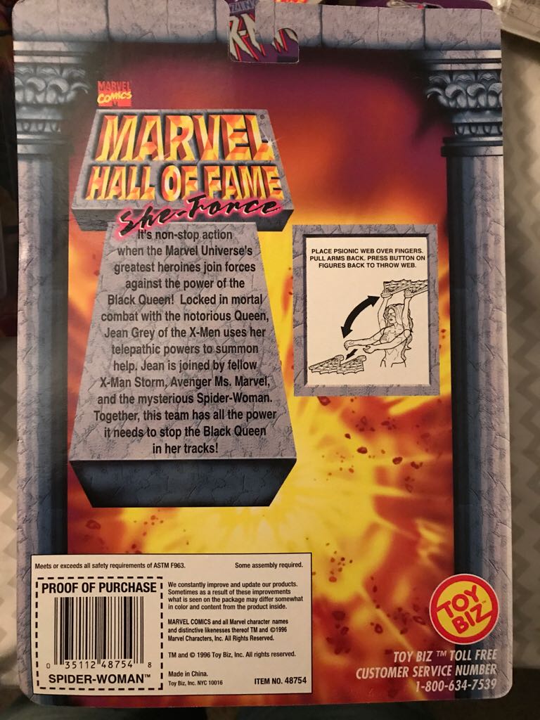 Marvel Hall of Fame - Toy Biz (Spider-Woman) action figure collectible [Barcode 035112487548] - Main Image 2