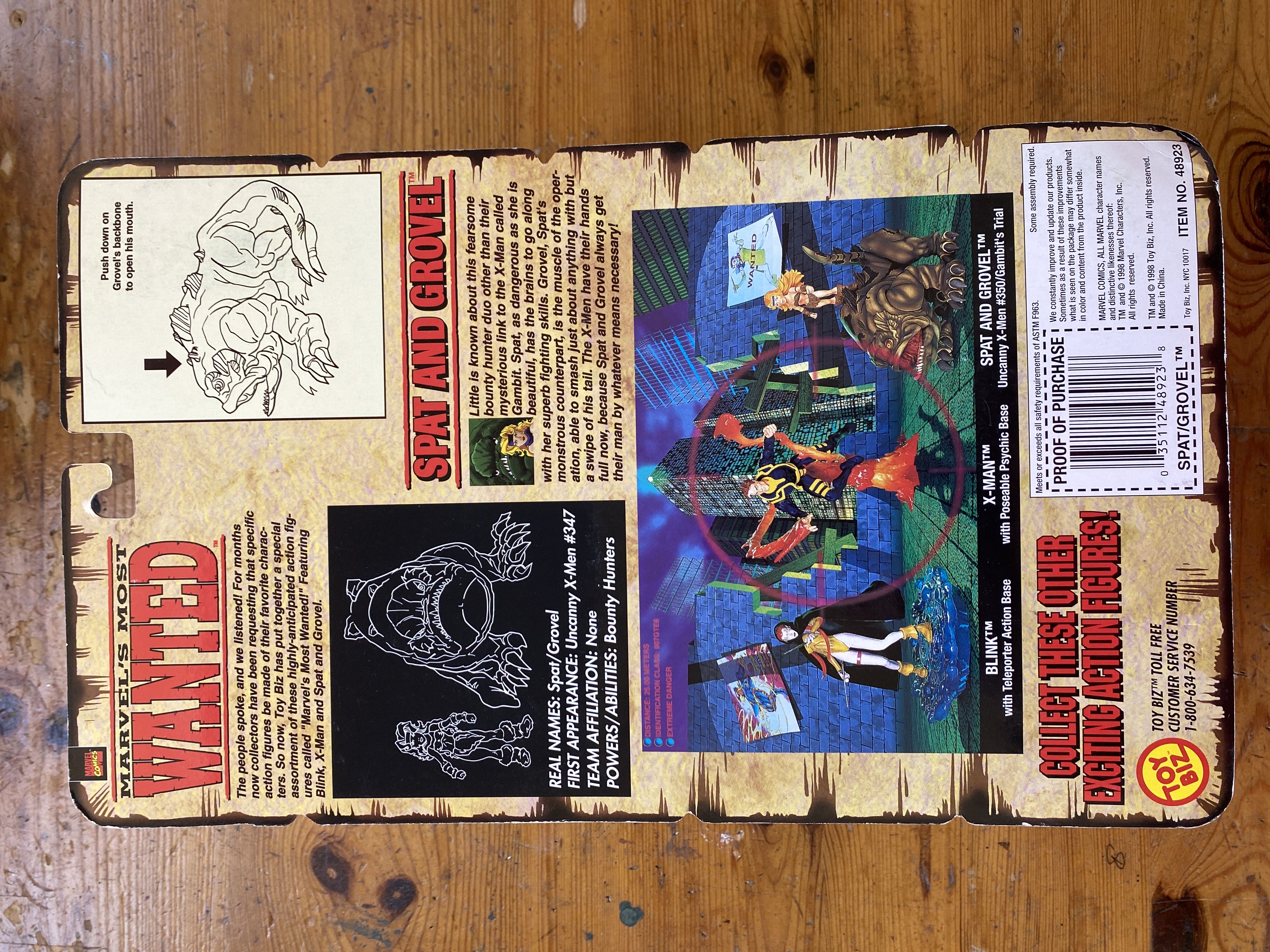 Spat And Grovel - Toy Biz (Marvel: Most Wanted: 3”) action figure collectible [Barcode 035112489238] - Main Image 2