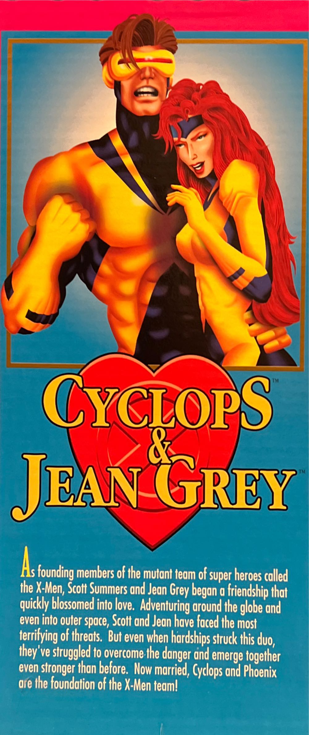 Cyclops & Jean Grey - Toy Biz (Marvel’s Famous Couples) action figure collectible [Barcode 035112490654] - Main Image 3