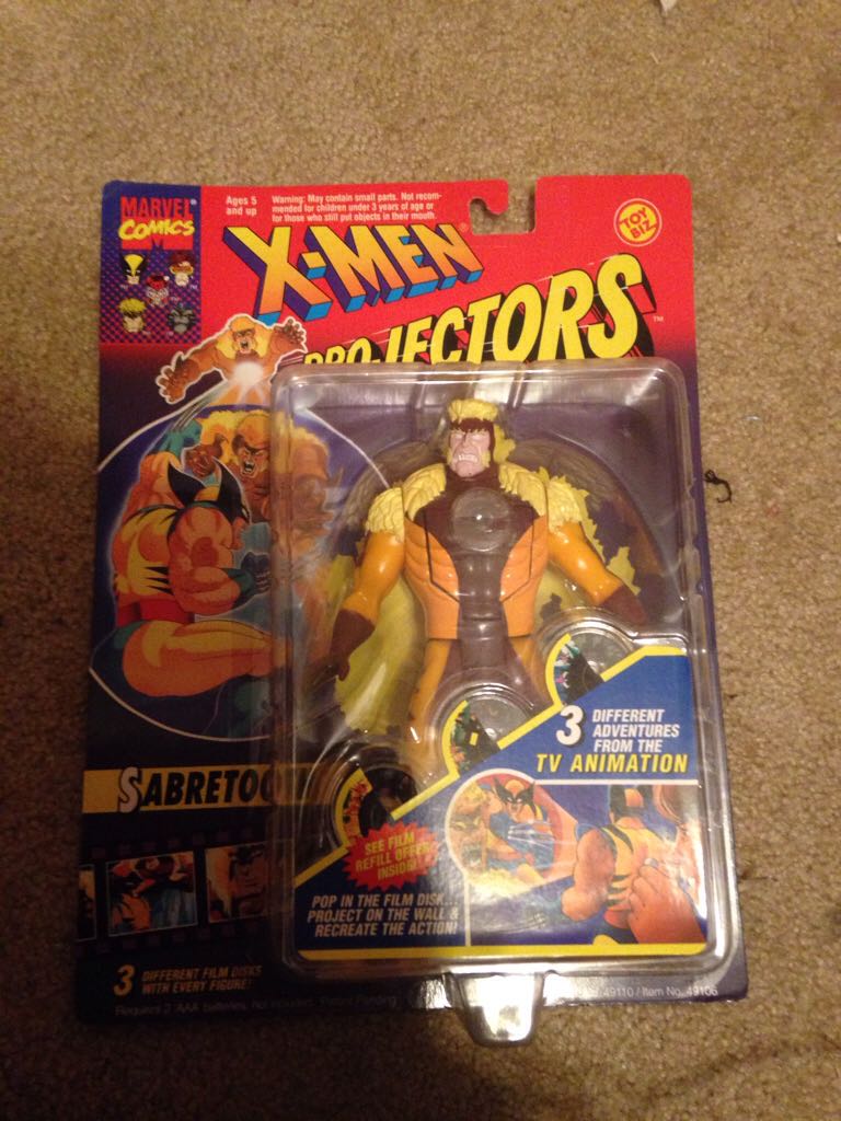 X-Men: Projectors - Toy Biz (Sabertooth) action figure collectible [Barcode 035112491064] - Main Image 1
