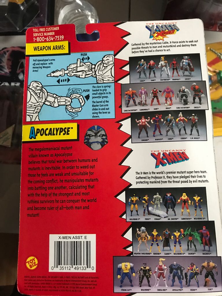Apocalypse - Toy Biz (The Uncanny X-Men) action figure collectible [Barcode 035112491330] - Main Image 2