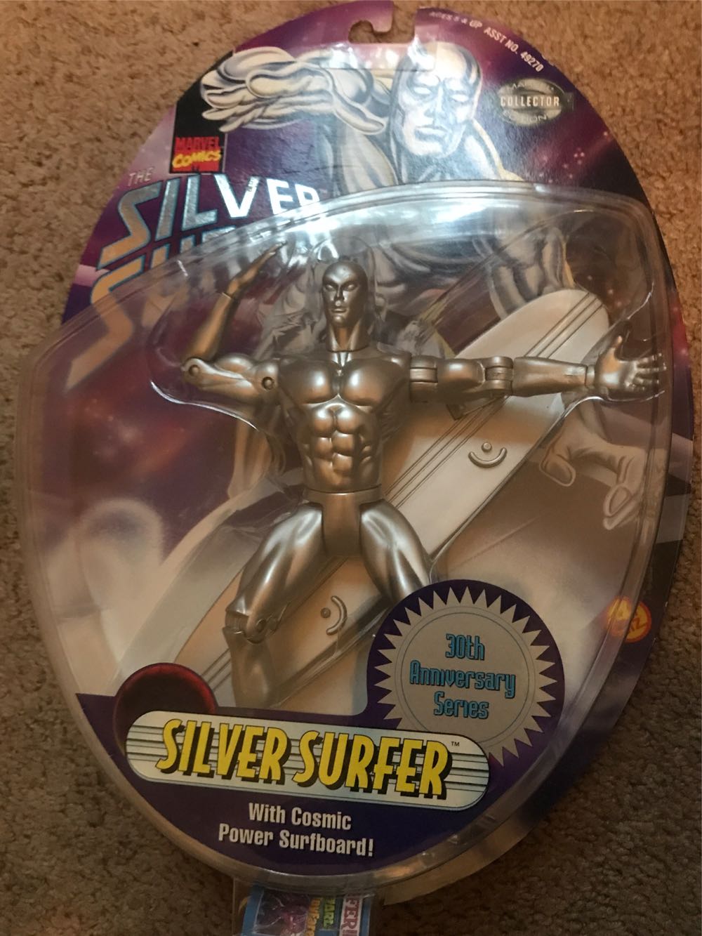 Silver Surfer - Toy Biz (Marvel Silver Surfer 30th Anniversary Series) action figure collectible [Barcode 035112492719] - Main Image 2