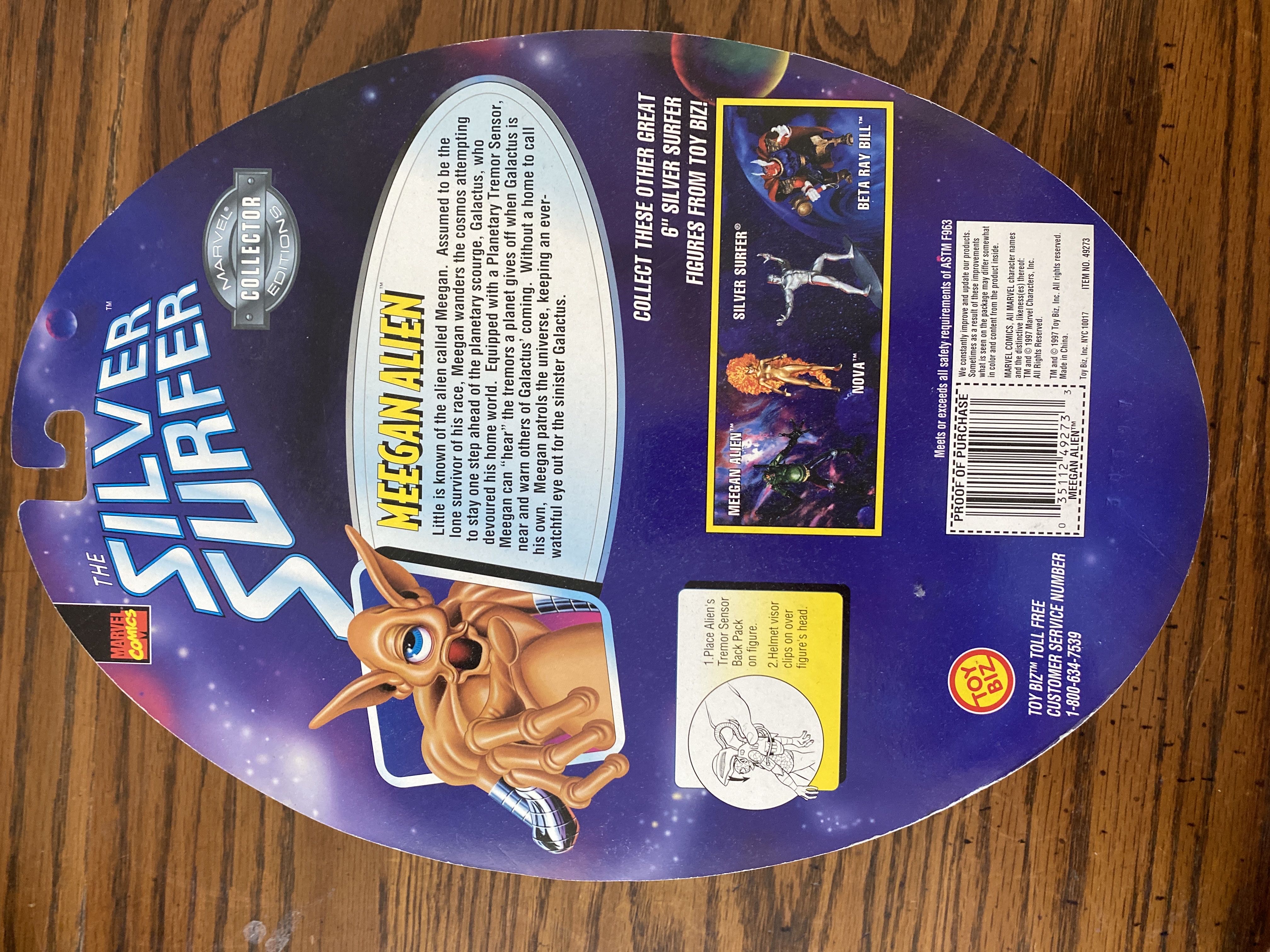 Meegan - Toy Biz (Marvel: Silver Surfer: 6”) action figure collectible [Barcode 035112492733] - Main Image 2