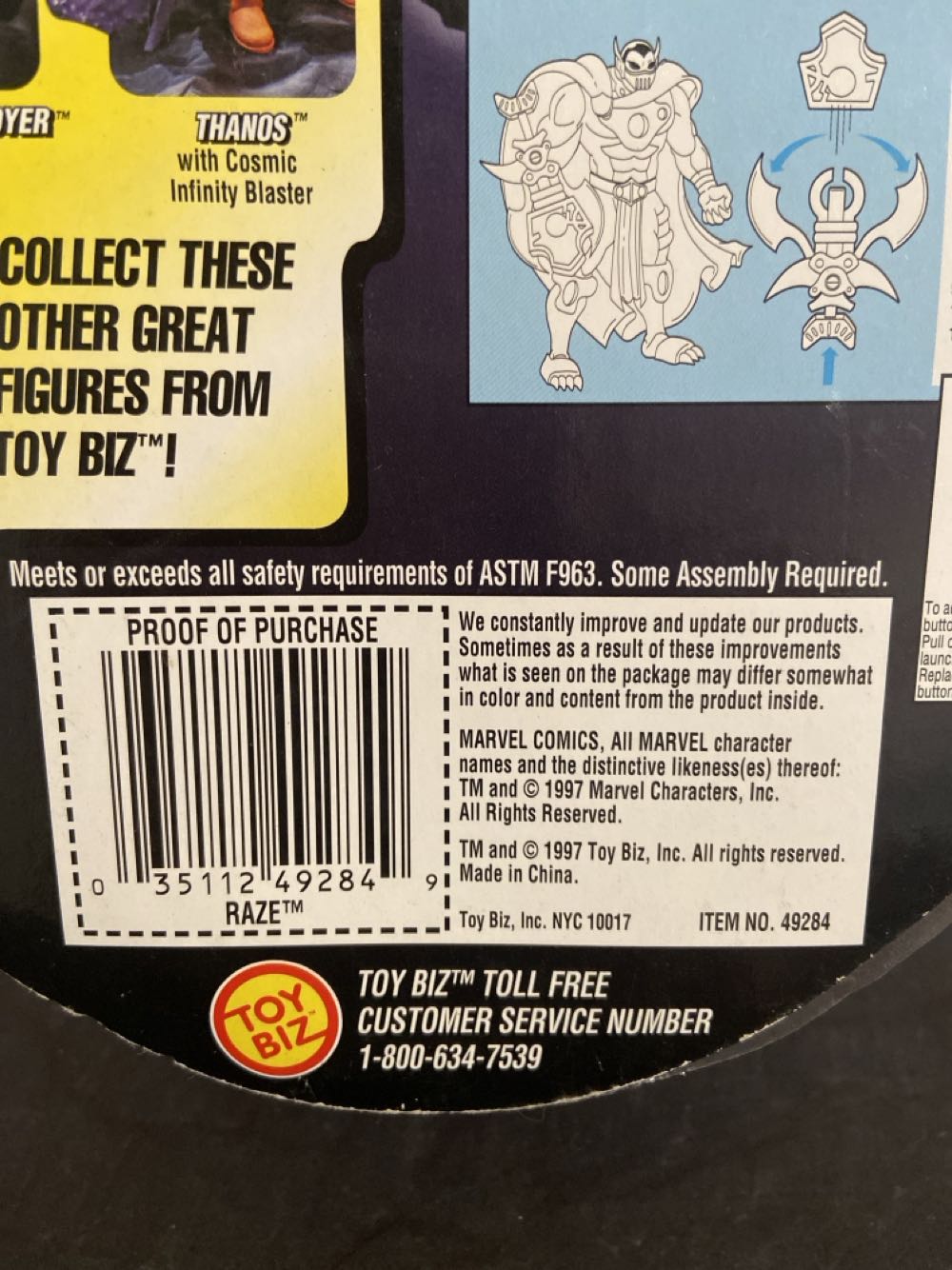 Raze - Toybiz (Silver Surfer) action figure collectible [Barcode 035112492849] - Main Image 3